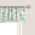 Ambesonne Turtles Window Valance, Illustration of Repeating Motifs of Animal Print in Assorted Tones, Curtain Valance for Kitchen Bedroom Decor with Rod Pocket, 42" x 18", Seafoam and Grey Yellow