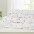 Modern Threads Silky Soft Microfiber and Wrinkle Free Sheets - Luxurious Microfiber Bed Sheets Includes Flat Sheet, Fitted Sheet with Deep Pockets, & Pillowcases Kashmir Rose Clay, California King