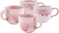Portmeirion 12oz Minerals Mug, Rose Quartz (Set of 4) - Stoneware Coffee Cup with Reactive Glaze, Durable & Stylish Ceramic Mug - Microwave, Dishwasher, Oven Safe - Earthy Design for Cafe & Home