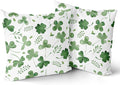 Giwawa St Patricks Day Pillow Covers Set of 2, 18"x18" Watercolor Clovers Sage Green Leaves Square Pillowcases, Spring Shamrock Eucalyptus Throw Cushion Cover for Sofa Couch Bedding Car Decor