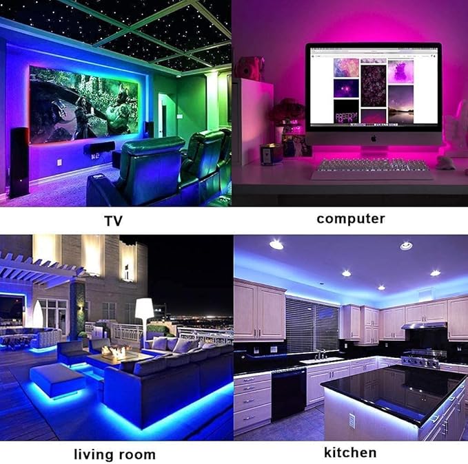 LED Lights for Bedroom 130ft Led Strip Lights Color Charging, Smart Light Strips with App Control RGB Music Sync Led Lights for Room Party Home Decoration