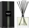 NEST New York Reed Diffuser, Bamboo - 5.9 fl oz - Fragrance for Up to 90 Days - Reusable, Refillable Glass Holder - Includes 8 All-Natural Reed Sticks - Flame Free