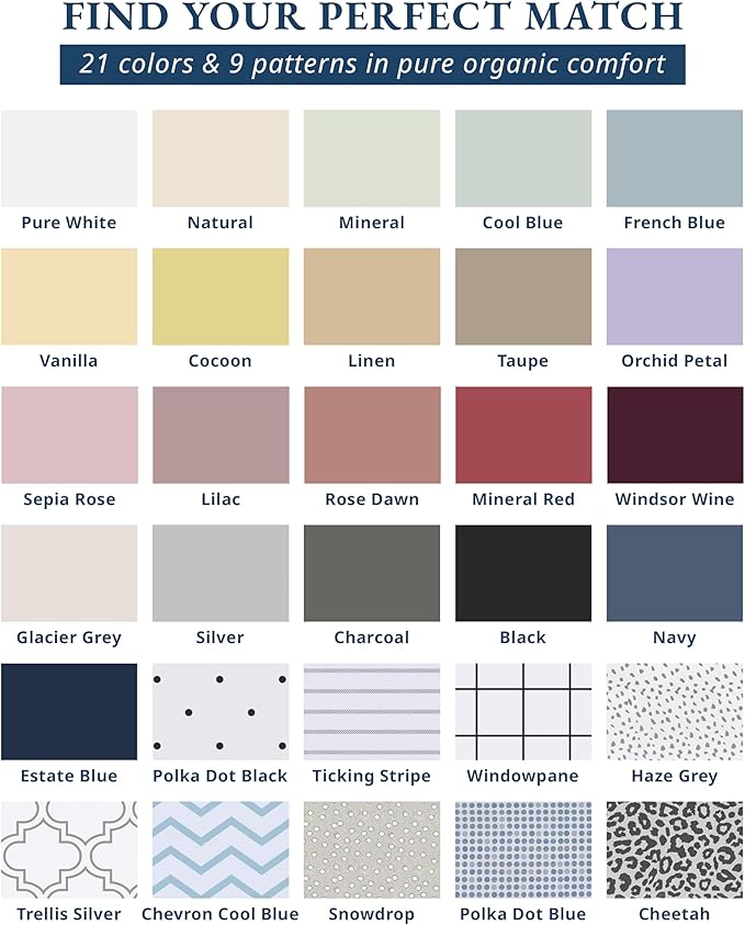 LANE LINEN Eco Friendly 100% Organic Cotton Sheets Queen Size, Mercerized Cotton Fully Elasticized Reinforced Seams Low Pill Fade Resistant Hotel Luxury Bed Sheets Set- Dusty Rose