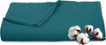 Royale Linens 300 Thread Count 100% Long Staple Combed Cotton Flat Sheet - Super Soft - Top Sheets - California King Flat Sheet Sold Separately - Breathable, Cool & Crisp Sheets Only (Cal King, Teal)