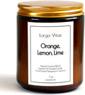 All-Natural Orange, Lemon, Lime Aromatherapy Essential Oil Candle, Safe for People and Pets, Made with Pure Sustainable Organic Vegan Coconut Wax, Allergy Friendly, Non Toxic, Zero Waste