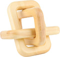 Wood Knot Home Decorations - Handmade Wood Chain Link Decor for Living Room, Farmhouse, Entry, Shelf, Coffee Table