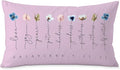 Fruit of The Spirit Bible Verse Pillow Covers 12x20, Boho Floral Christian Throw Pillow Covers for Home Office Church Decor, Christian Gifts for Women, Faith Based Gifts(Purple)
