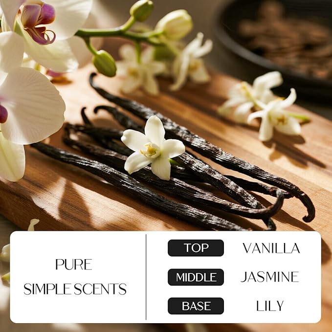 NORVENCE Scented Candles Gift Set, Stress Relief Candles for Home, Premium Soy Candle Set, Candles for Women and Men, Birthday & Christmas Gifts (Black & White, 7 oz)