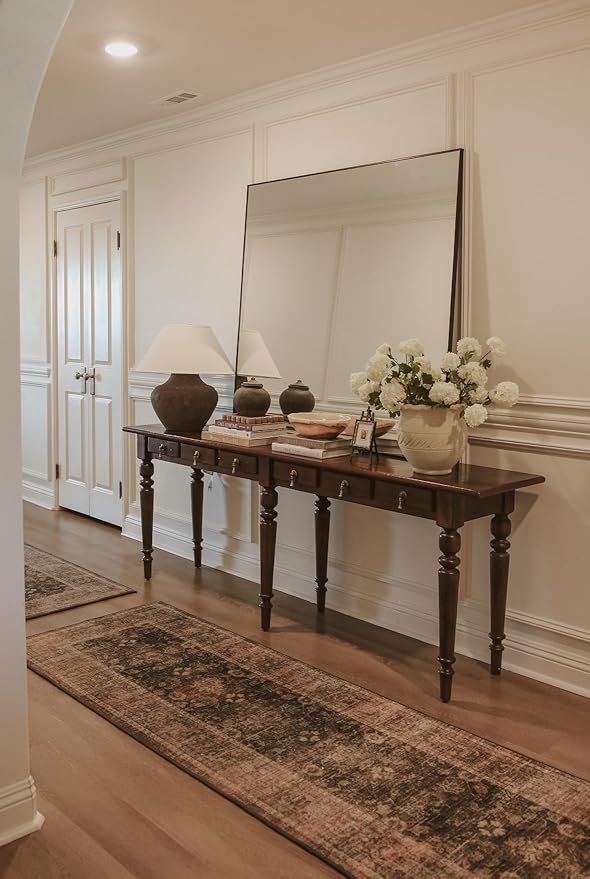 Frame My Mirror Black Metal Framed Mirror, 30" x 40" Mirror for Bathroom, Metal Frame, True Reflections Glass, Black Finish, Stanton Design, Hangs Horizontally or Vertically, Made in USA