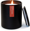 Calyan Wax Co. Soy Wax Candle, Apples + Maple Bourbon Scented Candle, 75 Hour Burn Time, Aromatherapy Soy Candles, Non Toxic & Vegan Soy Wax, Black Tumbler Scented Candles, 13oz