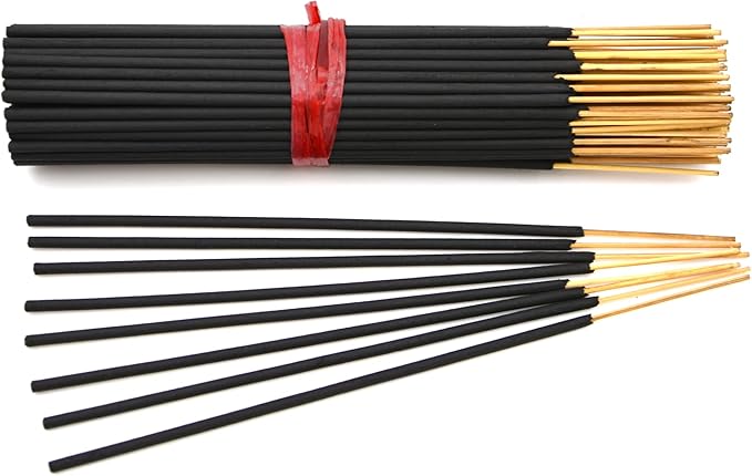 Patchouli Exotic Incense Sticks 7 Inch - Bulk 1 Bundle 85 to 100 Sticks - Natural 7" Long Lasting Aroma That Burns for 30 to 45 Minutes.