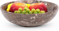 Radicaln Marble Fruit Bowl 10" Inches Oceanic Handmade Fruit Dish for Kitchen Counter, Decorative Bowl for Dining Table, Coffee Table Centerpiece, Banana Holder, Home Decor Accent & Candy Bowl