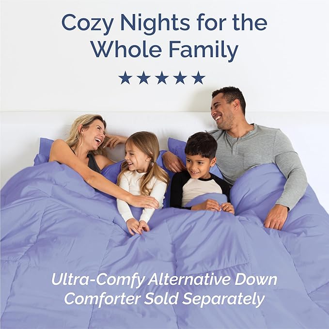 King Size 4 Piece Sheet Set - Comfy Breathable & Cooling Bed Sheets Set - Hotel Luxury Bedding for Women, Men, Kids, Teens, Boys & Girls - Deep Pockets, Ultra-Soft, Wrinkle Free - Oeko-Tex - Lavender