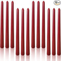 Viyffo Taper Candles 10 Inch – 12 Pack Wine, Dripless, Unscented, Smokeless – 8 Hour Burn – Tall Candlesticks for Wedding, Dinner, Holiday, Party, Home Decor