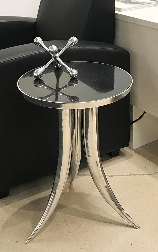 Modern Day Accents 5103 Cantillo Medium Decorative Jack, Silver, Aluminum, Games, Tabletop, Centerpiece, Home, Office, Desk, Sculpture, Figurine, 7" L x 7" W x 5.5" H