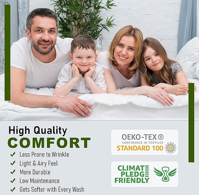RUVANTI 100% Cotton Twin XL Sheet Sets, 3 Pieces, Soft & Breathable Percale Weave Bedding, Deep Pocket 16", Hotel Standard, Crisp Cool Feel, Durable, Perfect Size Floral Sheets, Floral Bliss