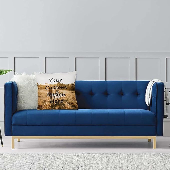 Custom Pillowcase Design Your Own Photo Pillowcase Two-Sides Printed Cushion Covers, Personalized Photo Pillow 26 inch x 26 inch (fydgye)