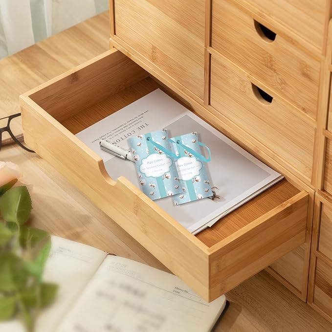 SCENTORINI Sachets for Drawers and Closets, Cotton Scented Bags for Long-Lasting, 14 Pack Home Fragrance Sachet for Closet, Drawer, Wardrobe