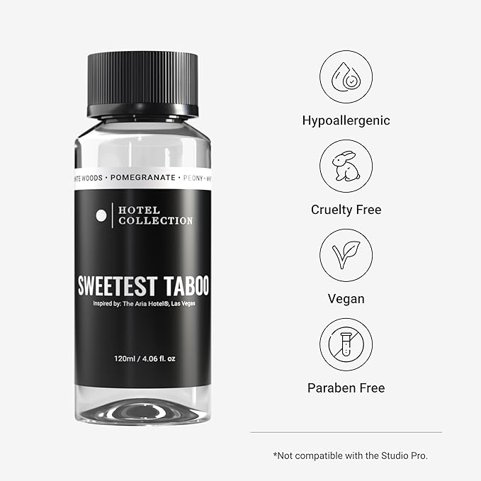 Hotel Collection Diffuser Oil - Sweetest Taboo - Aromatherapy Essential Fragrance Oil - White Woods, Pomegranate, and Peony - 120mL 4.1 Fl oz