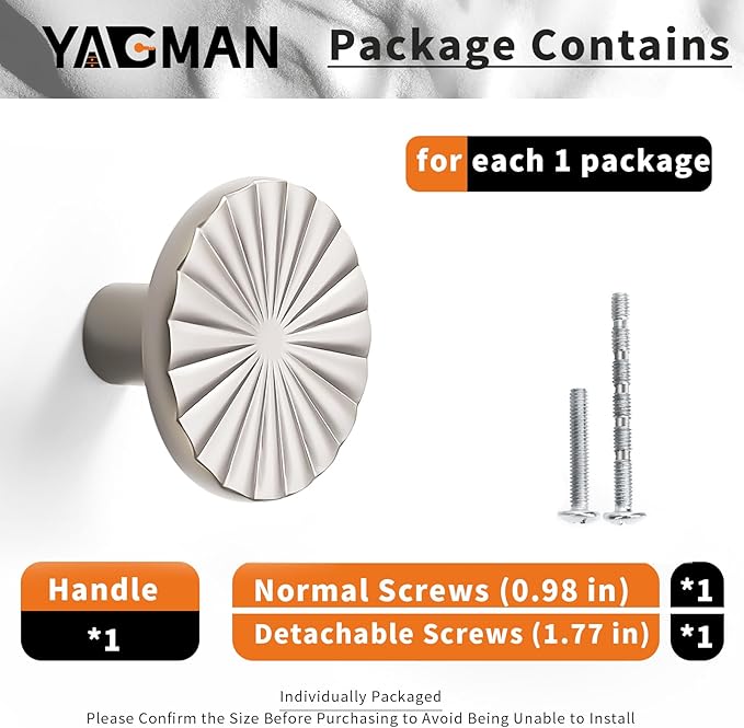 10 Pack Kitchen Cabinet Knobs Round Sunflower Dresser Knob Modern Drawer Hardware Cupboard Handles Furniture Knob for Bathroom Single Hole Knobs for Wardrobe Nickel TYH-BN-K10