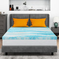 Mattress Topper King, 4 Inch Gel Memory Foam Bed Topper for King Size Bed, CertiPUR-US Certified, Blue
