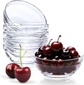 Small Glass Cooking Bowls, 4-ounce, Microwave and Dishwasher Safe - Stackable Glass Mise en Place Ramekins Set of 6