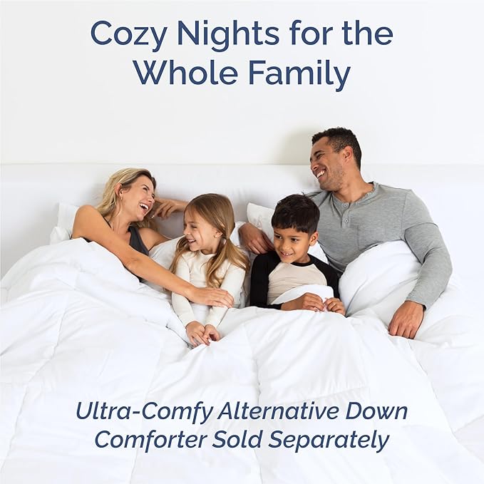 Full 6 Piece Sheet Set - Comfy Breathable & Cooling - Soft Hotel Luxury Bedding Set with 8-16 Inch Deep Pockets - 1 Flat & 1 Fitted Sheet & 4 Pillowcases - Wrinkle Free & Easy Care - Blue Stripes 3