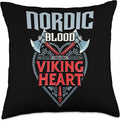 Viking Warrior Pagan Scandinavian Norse Valhalla Throw Pillow