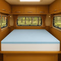 Foamma 4” x 34” x 75” Camper/RV Travel Gel Memory Foam Bunk Foam Mattress Replacement, Made in USA, Comfortable, Travel Trailer, CertiPUR-US Certified, Cover Not Included