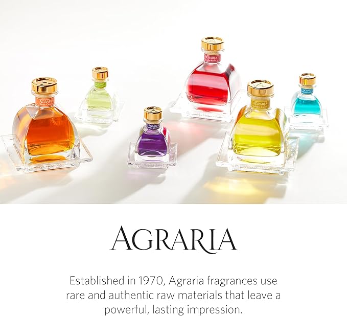 Agraria Monique Lhuillier Tomato Oakmoss PetiteEssence Fragrance Reed Diffuser, 1.7 Oz, Fresh Alluring Sola Flower Earthy Scent Diffusers for Home