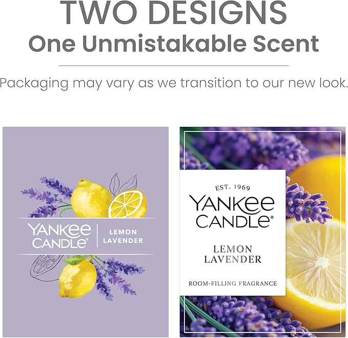 Yankee Candle Small Tumbler Scented Candle with up to 40 Hour Burn Time, Premium Plant Wax Blend for Consistent Burn, 4.3 oz Tumbler Candle with Room Filling Fragrance, Lemon Lavender