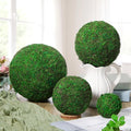 4 Pcs Large Green Moss Balls Artificial Moss Balls Spring Vase Bowl Fillers Hanging for Spring Home Wedding Garden Farmhouse Autumn Table Centerpieces Indoor Outdoor Decor(4 Sizes)