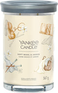 Yankee Candle Signature Scented Candle | Soft Wool & Amber Large Tumbler Candle with Double Wicks | Soy Wax Blend Long Burning Candle | Perfect Gifts for Women