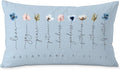 Fruit of The Spirit Bible Verse Pillow Covers 12x20, Boho Floral Christian Throw Pillow Covers for Home Office Church Decor, Christian Gifts for Women, Faith Based Gifts(Blue)