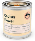 Wick & Star Vegan Non-Toxic, Wood Wick, Natural Coconut Soy Wax Aromatherapy Candle, Clean Burning (Cactus Flower)