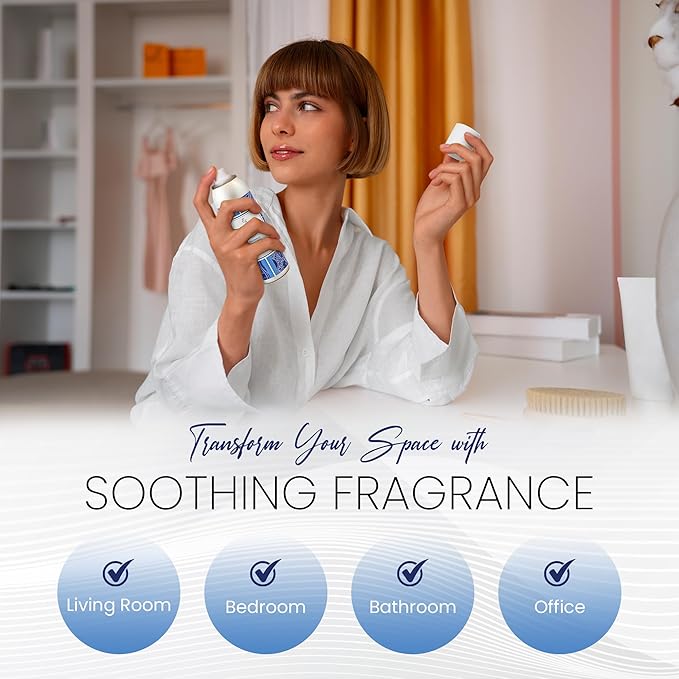 Expressive Home Scent Room Spray - Long Lasting Fresh Aqua Air Freshener Spray for Bathroom, home & Office - home fragrance spray 6 FL oz