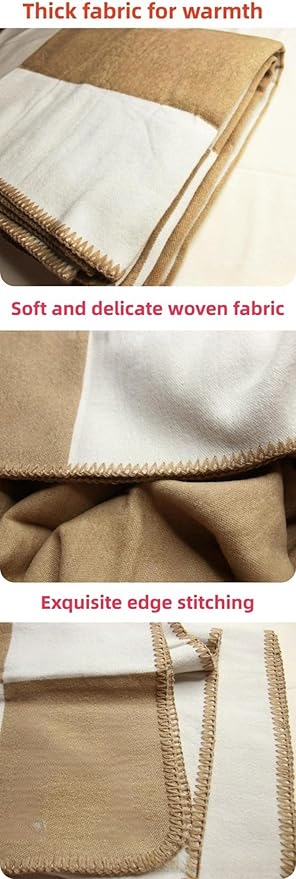 h Blanket Soft Throw Blanket Faux Fleece Cashmere Plaid Warm Shawl Thick Knitted Plush Cozy Comfy for Women Throw Blanket for Sofa Couch Bed Queen King Size 55x66 in (Navy Blue)