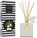 LOVSPA Reed Diffuser Set, Meyer Lemon Scented Oil Diffuser with Sticks, Home Fragrance Accessories for Bathroom Shelf Decor, Aroma Diffusers for Home or Office Desk, USA Made