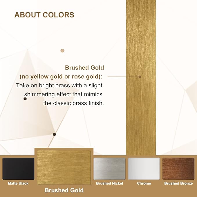 ANDY STAR 30"x48" Gold Wall Mirror，Brushed Brass Irregular Bathroom Mirror with Stainless Steel Metal Frame, Large Asymmetrical Mirror for Bathroom, Entryway (Horizontal/Vertical)