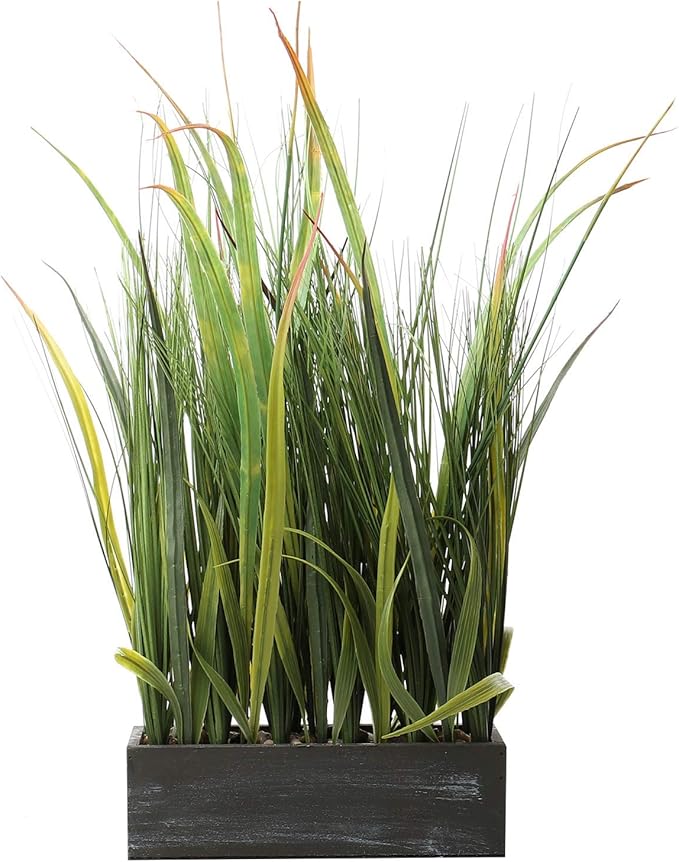 SAROSORA Artificial Plants 22" Tall for Garden Indoor Greenery Tabletop Decor Home Fake Grass | Fauk Plants (1, 22")