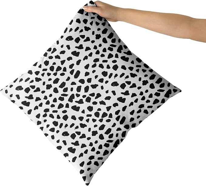 Polka Dot Throw Pillow Cover 2pcs Animal Print Pillow Covers 18x18 Inch Dalmatian Pillow Cover Polka Dots Decorative Throw Pillow Covers Dalmatian Spots Dog Dots Pillowcase Cushion Home Décor