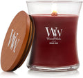 WoodWick Rouge Oud Medium Hourglass Candle, Crackles as it Burns, Up to 65 hrs Burn time, Perfect for Gifting, 9.7 oz
