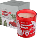 ROMIIE ZOI Christmas Scented Jar Candle - 6oz Soy Wax - Holiday Infused with Winter Greenery Aroma - with Beautiful Box Special for Decoration Gifts