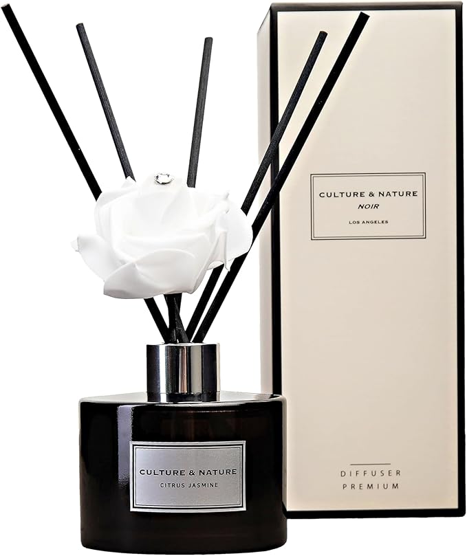 CULTURE & NATURE Reed Diffuser Set (6.7oz, Citrus Jasmine)