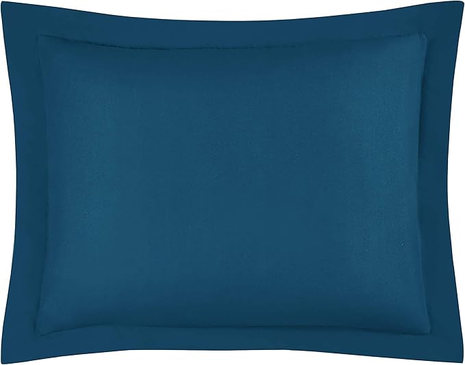 Chezmoi Collection 3-Piece All Season Queen Comforter Set Teal, Soft Quilted Down Alernative Duvet Insert with Corner Tabs, Lightweight Microfiber Bedding, 88 x 88 Inches