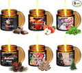 6 Pieces Christmas Scented Candle Christmas Candle Gift Set Christmas Tree,Cookies,Candy,Pine,Chocolate,Mulled Cider Candle for Christmas Decoration