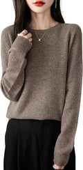 Chanyarn Women's 100% Merino Wool 2025 Fall Winter First-Line Ready to Wear Long Sleeve Seamless Knit Crewneck Sweater