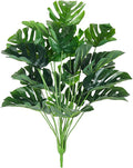 RECUTMS Artificial Palm Tree Leave Plants Faux Large Tropical Monstera Turtle Leaf Indoor Outdoor UV Resistant Fake Plant Greenery Hawaiian Luau Jungle Beach Party Home Garden Spring Summer Decoration