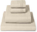 Mellanni California King Sheets Set - 4 PC Iconic Collection Bedding - Hotel Luxury, Extra Soft, Cooling Bed Sheets - Wrinkle, Fade, Stain Resistant (Cal King, Beige)