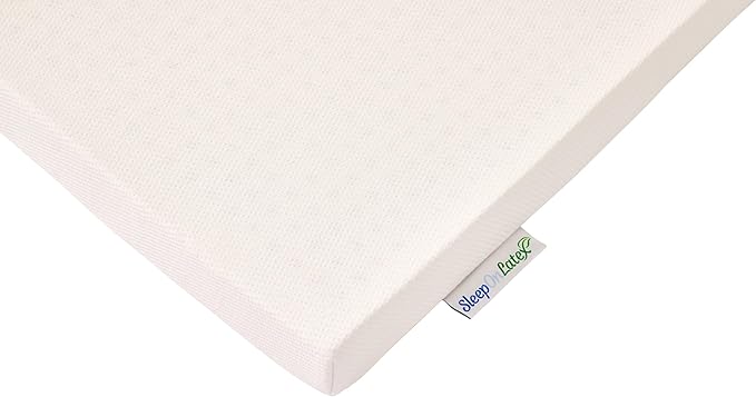 Pure Green Natural Latex Mattress Topper w/Luxury Cover - Firm - 2 Inch - Twin XL Size (GOTS Certified Organic)